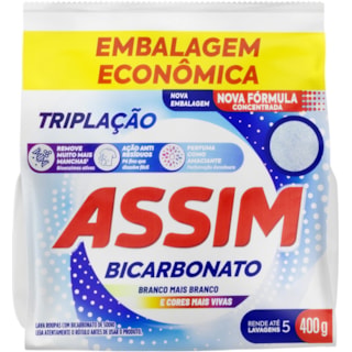 Sabão em Pó Assim Bicarbonato 400g