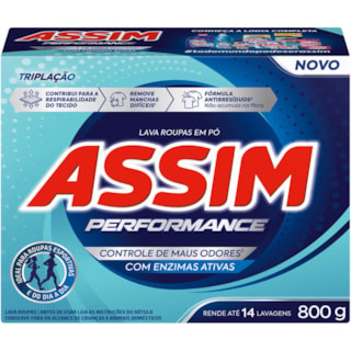 Sabão em Pó Assim Performance 800g