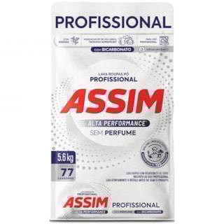 Sabão em Pó Assim Profissional com Bicarbonato 5,6kg