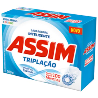 Sabão em Pó Assim Tripla Ação Floral 500g