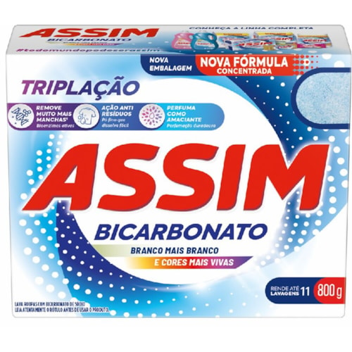 Sabão em Pó Assim Triplação 800g