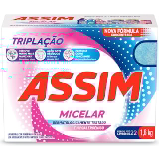 Sabão em Pó Assim Triplação Micelar 1,6kg
