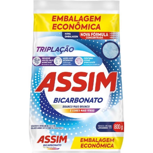 Sabão em Pó Assim Triplação Sachê 800g Destro Sabão em Pó Assim Triplação Sachê 800g Destro