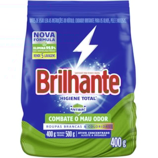 Sabão em Pó Brilhante Higienização Total Sache 400g