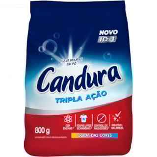 Sabão em Pó Candura Tripla Ação 800g