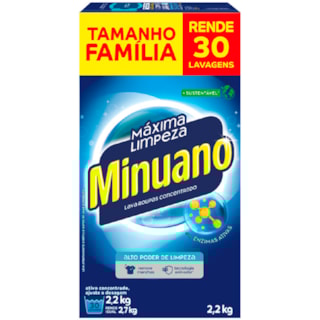 Sabão em Pó Minuano Máxima Limpeza 2,2kg