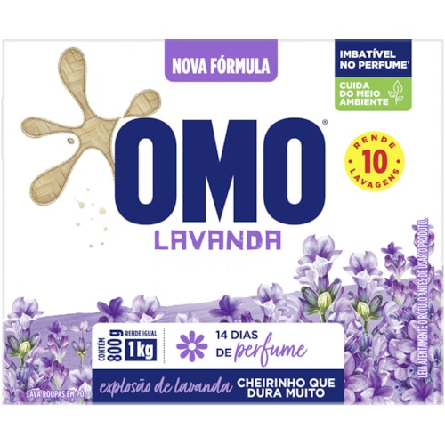 Sabão em Pó Omo Lavanda 800g