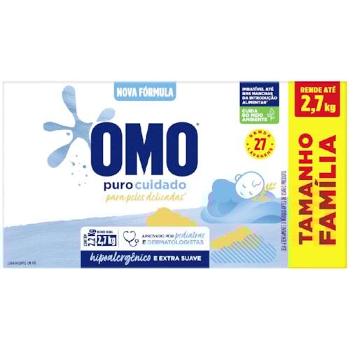 Sabão em Pó Omo Puro Cuidado 2,2kg