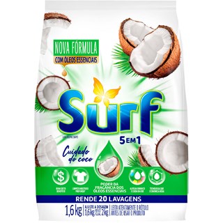 Sabão em Pó Surf Cuidado do Coco 1,6kg