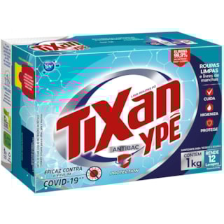 Sabão em Pó Tixan Ypê Antibac Caixa com 1Kg