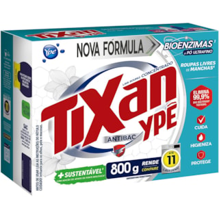 Sabão em Pó Tixan Ypê Antibac Concentrado 800g