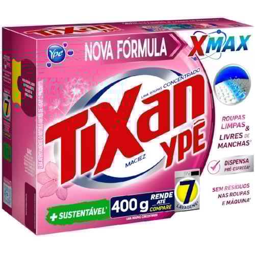 Sabão em Pó Tixan Ypê Maciez 28x400g