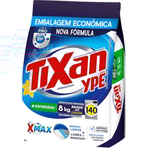 Sabão em Pó Tixan Ypê Primavera Sachet 8Kg