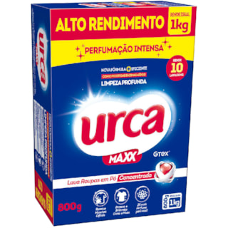 Sabão em Pó Urca Maxx Perfumação Intensa 800g
