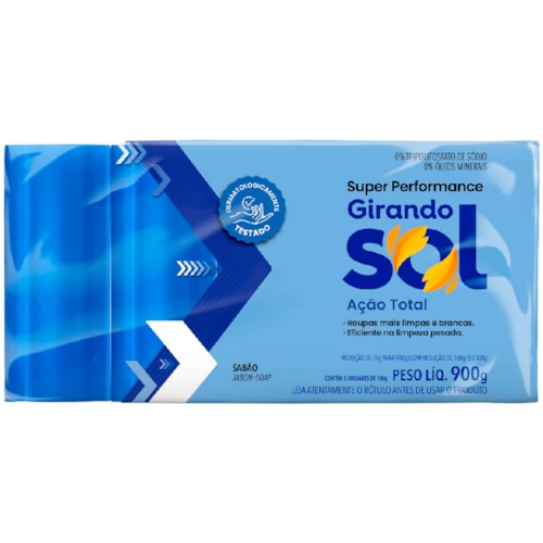 Sabão Girando Sol Ação Total 900g