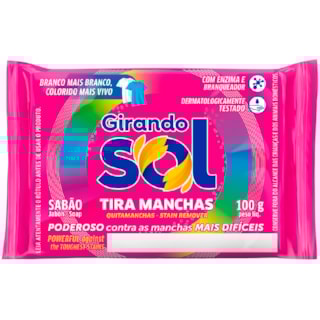 Sabão Girando Sol Tira Manchas 100g