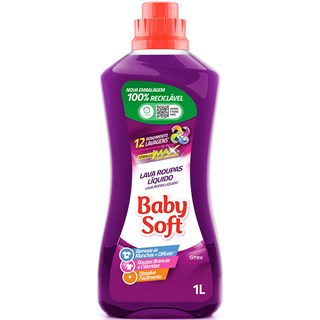 Sabão Líquido Baby Soft Max Performance Lilás 1L
