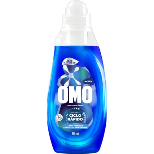 Sabão Líquido Omo Ciclo Rápido Ação Antiodor 750ml