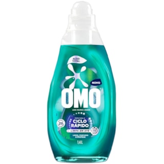 Sabão Líquido Omo Ciclo Rápido Ação Total 1,4L