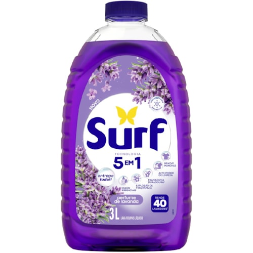 Sabão Líquido Surf Perfume de Lavanda 3L