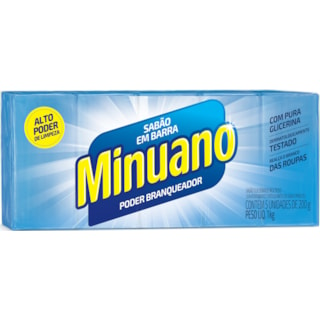 Sabão Minuano em Barra Azul 200g