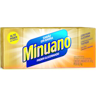 Sabão Minuano em Barra Glicerinado 5x200g