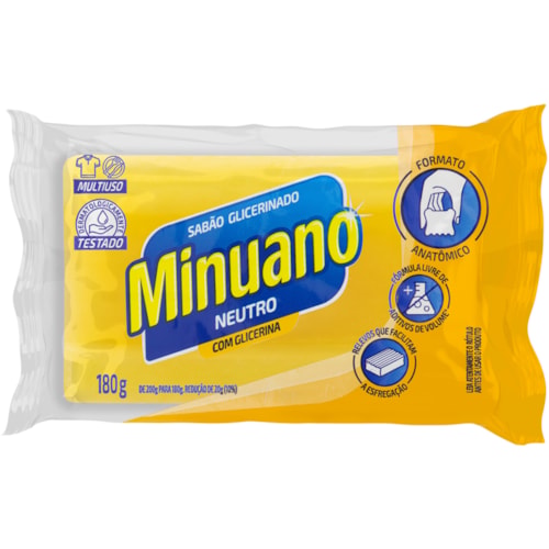 Sabão Minuano Neutro Glicerinado 180g - Destro