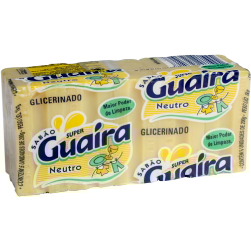 Sabão Neutro Guaíra 5x200g