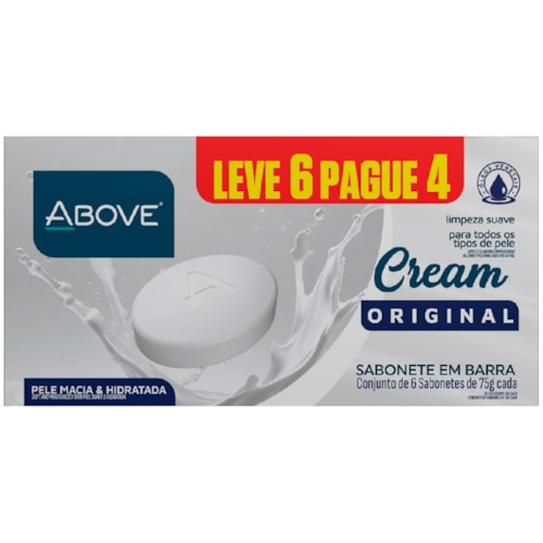 Sabonete Above Cream Original em Barra 75g L6P4