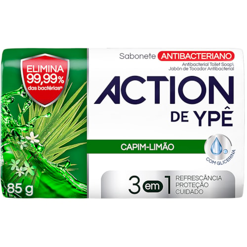 Sabonete Action de Ypê Capim Limão Em Barra 85g