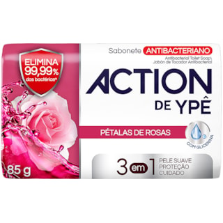 Sabonete Action de Ypê Pétalas de Rosas Em Barra 85g