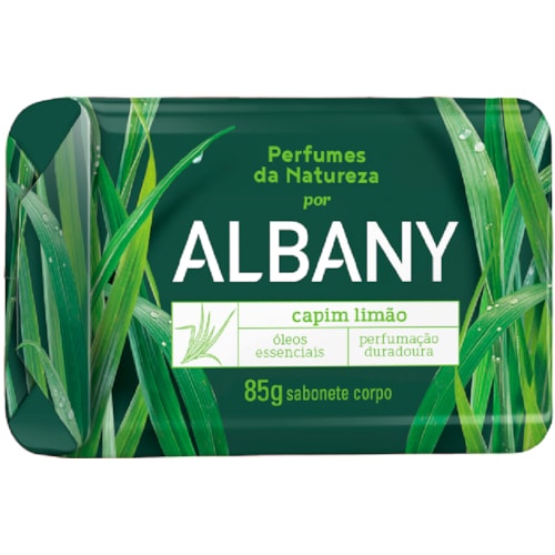 Sabonete Albany Capim Limão em Barra 80g