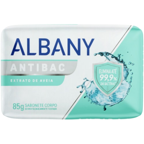 Sabonete Albany Extrato de Aveia Barra 80g