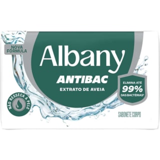 Sabonete Albany Extrato de Aveia Barra 80g