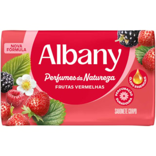 Sabonete Albany Frutas Vermelhas Barra 80g