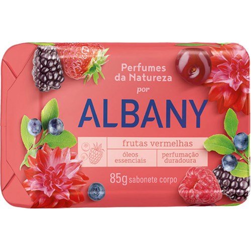 Sabonete Albany Frutas Vermelhas Barra 85g