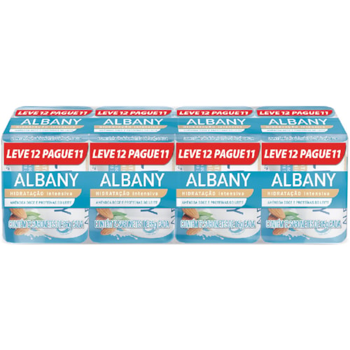 Sabonete Albany Hidratação Intensiva em Barra 85g Leve 12 Pague 11