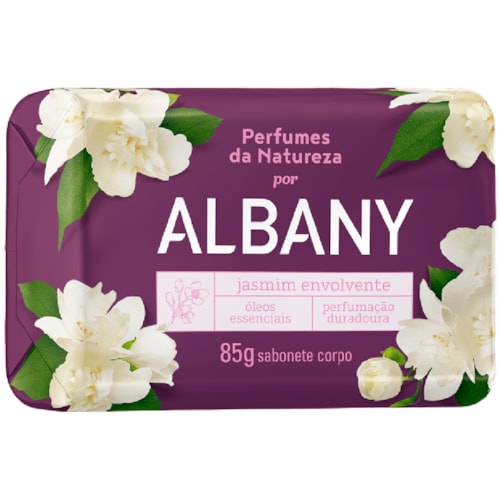 Sabonete Albany Jasmim Envolvente em Barra 80g