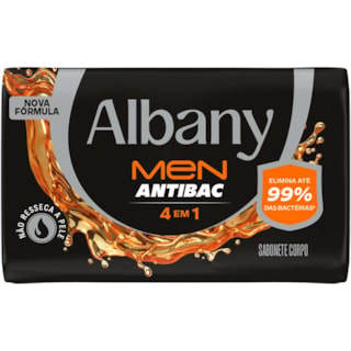 Sabonete Albany Masculino 4 em 1 em Barra 80g