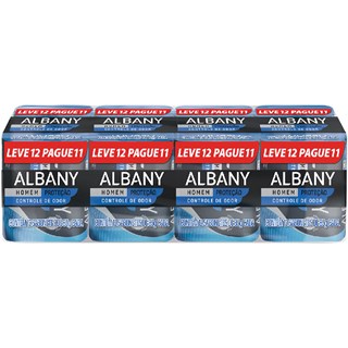 Sabonete Albany Masculino Controle de Odor em Barra 85g Leve 12 Pague