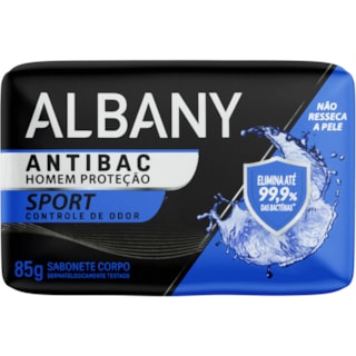 Sabonete Albany Masculino Sport Controle de Odor em Barra 80g