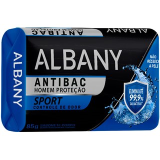 Sabonete Albany Masculino Sport Controle de Odor em Barra 85g