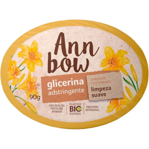 Sabonete Ann Bow Glicerina Adstringente Em Barra 90g