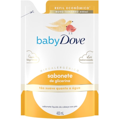 Sabonete Baby Dove Hidratação Glicerinada Líquido Refil 400ml