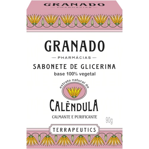 Sabonete de Glicerina Granado Terrapeutics Calendula em Barra 90g