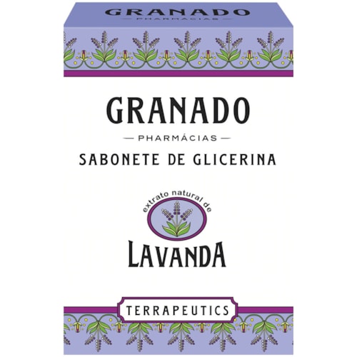 Sabonete de Glicerina Granado Terrapeutics Lavanda em Barra 90g