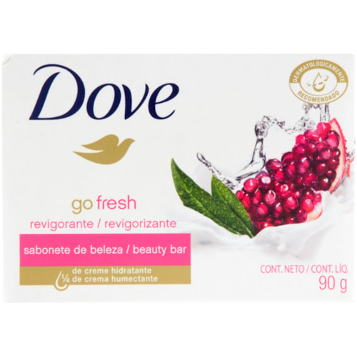 Sabonete Dove Barra Go Fresh Revigorante Romã e Verbena 90g