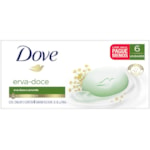 Sabonete Dove em Barra Erva Doce e Camomila 6X90g