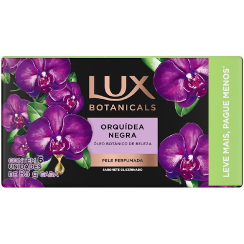 Sabonete em Barra Lux Botanic Orquídea Negra 6x85g Leve + Pague -