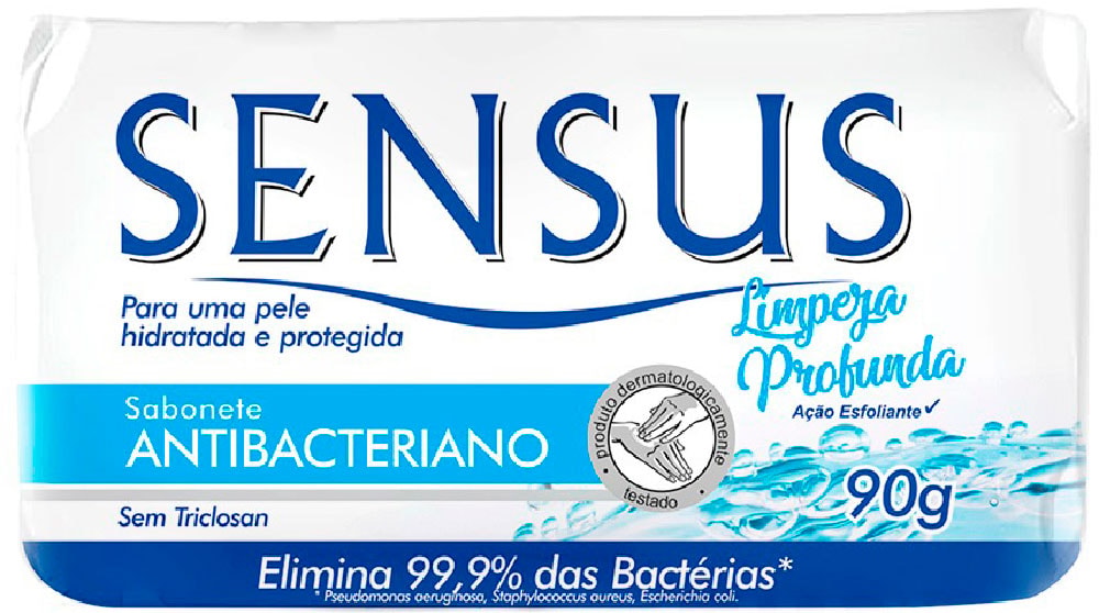 Sabonete em Barra Sensus Antibacteriano Limpeza Profunda 90g - Destro